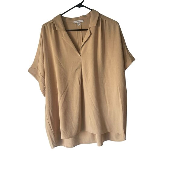 Maison d'Amelie Paris Women's Size XL Beige Minimalist Tunic‎ Blouse - Picture 4 of 10